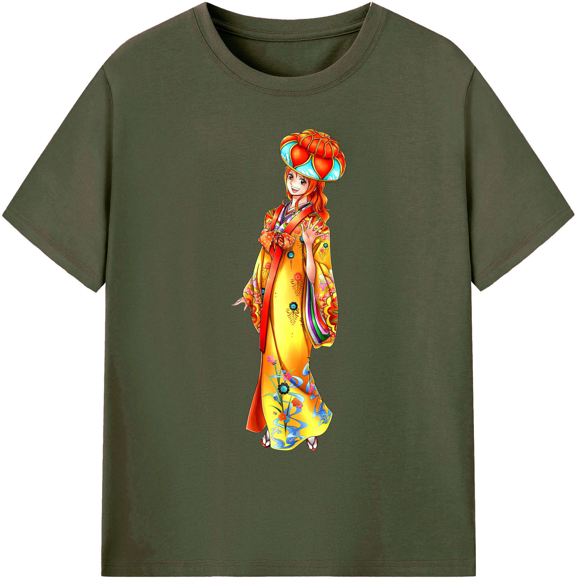 ワンピース ナミ ONE PIECE Nami 綿100％ メンズ半袖Tシャツ｜肌触りやわらか＆通気性